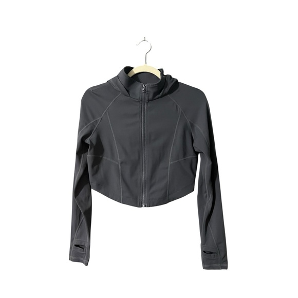 Gold Hinge Full Zip Cropped Jacket - Picture 2 of 6